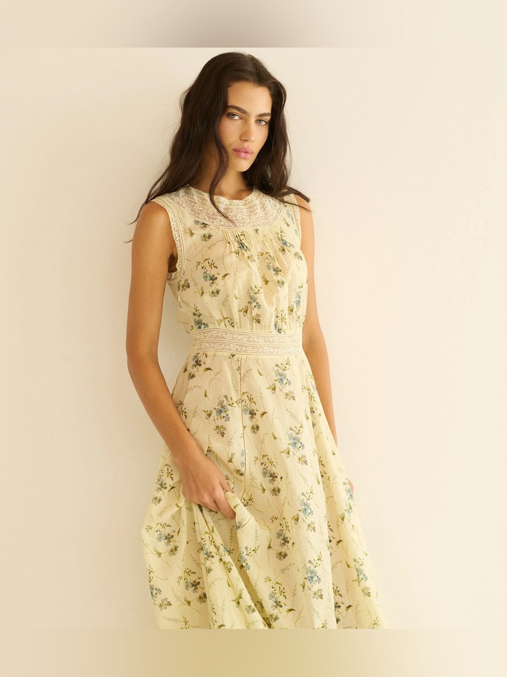 NWT Doen Liliane Dress Sunshine Prairie Rose M